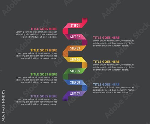 Weekly Planner, Creative Timeline Business Infographic Design Template
