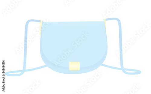 Blue hand bag. vector illustration