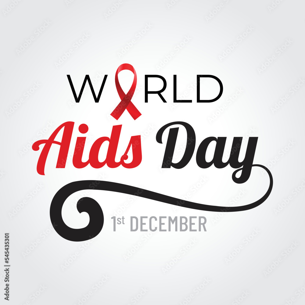 world aids day typography design