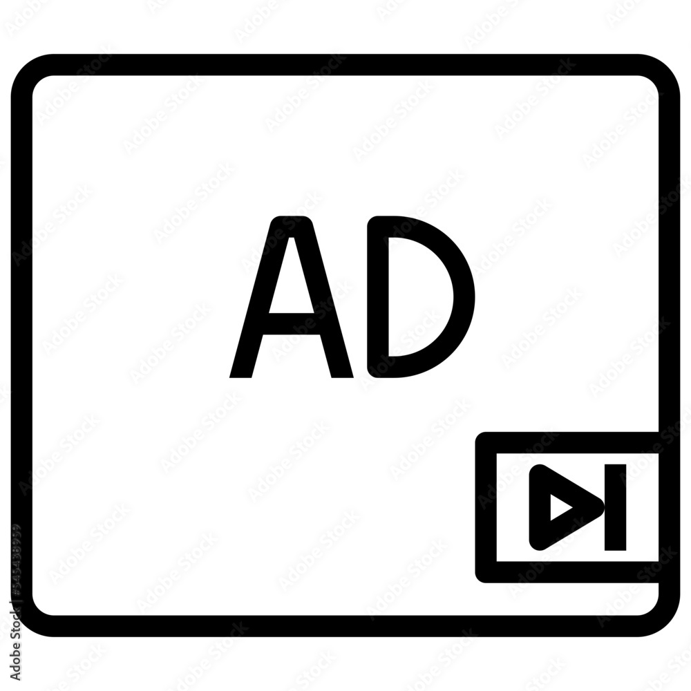 advertisement outline style icon advertisement outline style icon