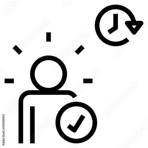active user outline style icon