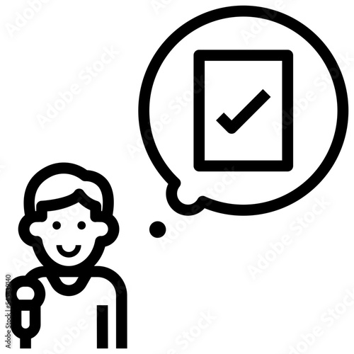 auditor outline style icon