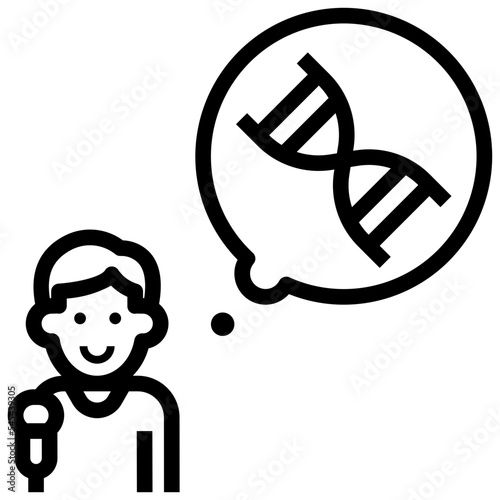 biologist outline style icon