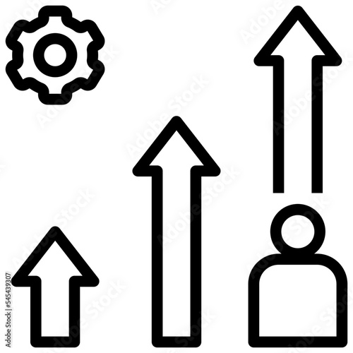 behavior outline style icon