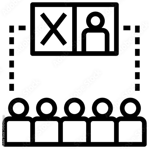 citizen outline style icon