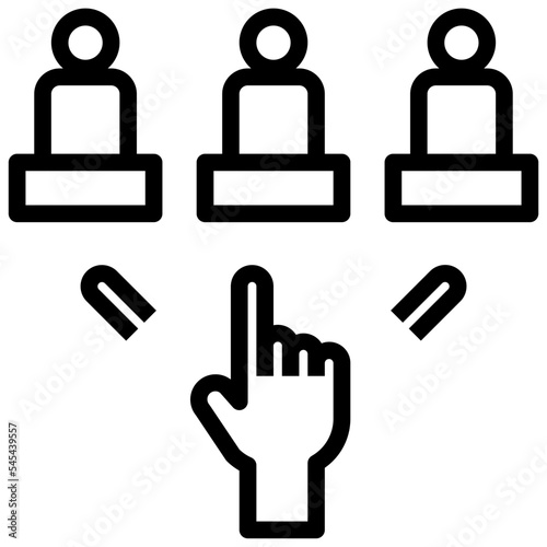 choice outline style icon
