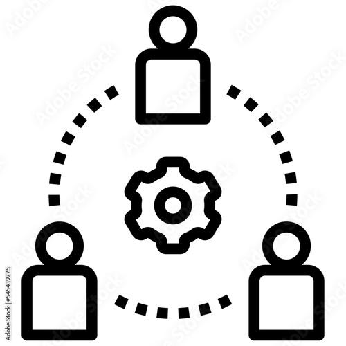 connection outline style icon photo