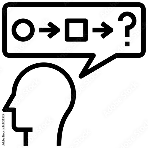 critical outline style icon
