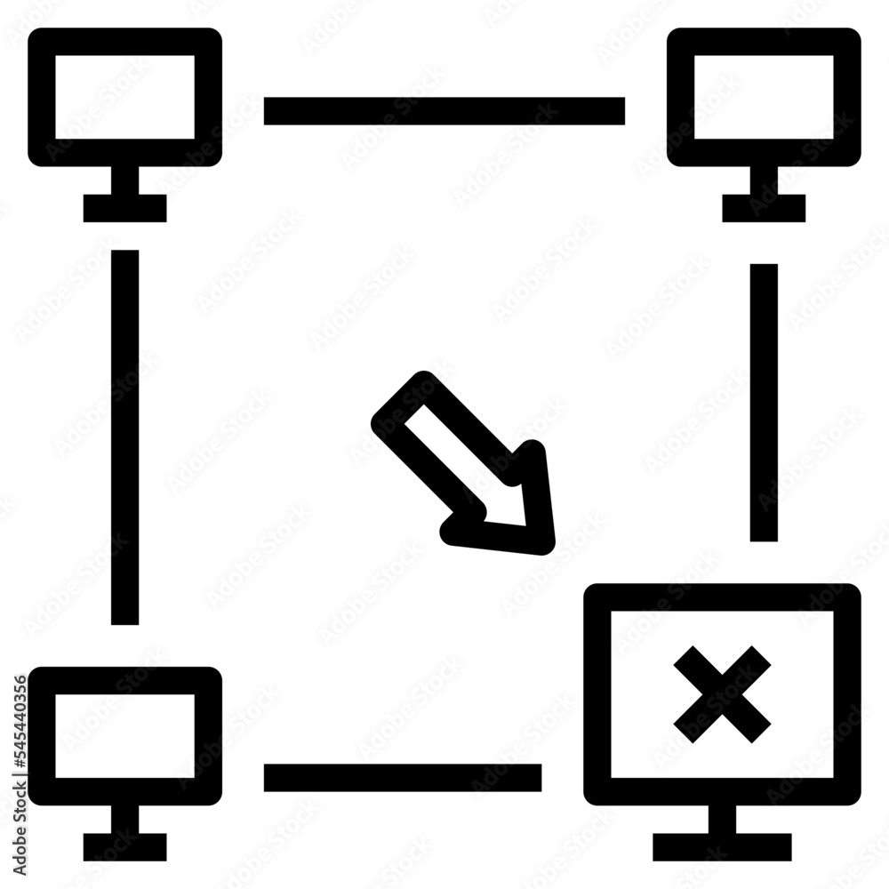 disconnect outline style icon disconnect outline style icon