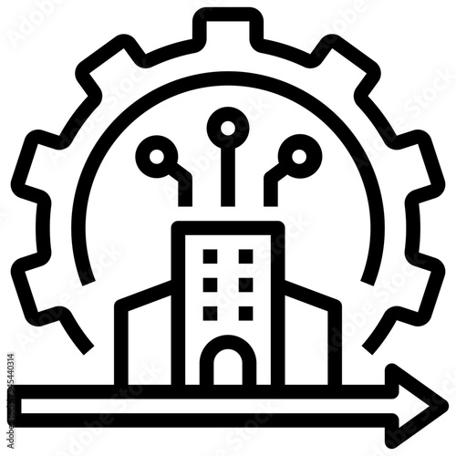 digital outline style icon
