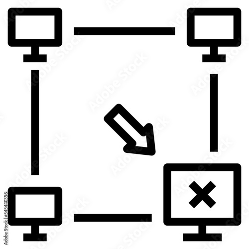 disconnect outline style icon