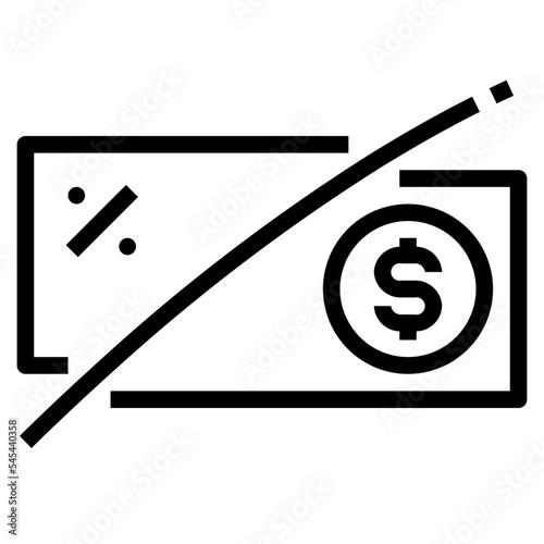 discount outline style icon