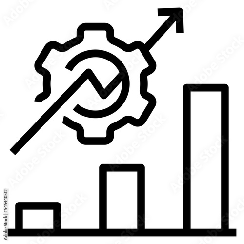efficiency outline style icon