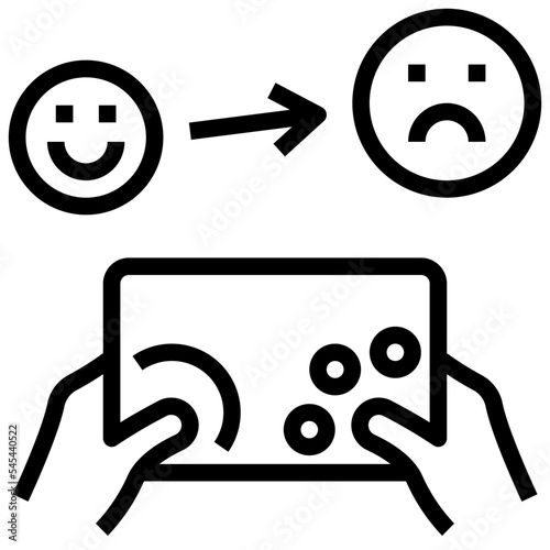 emotion outline style icon