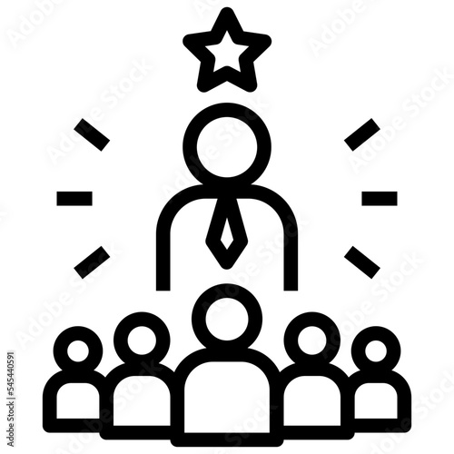 entrepreneurship outline style icon