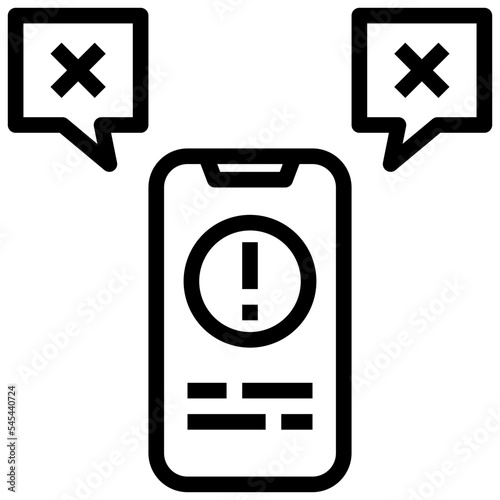 fake outline style icon