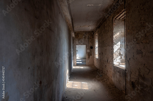 Old abandoned historic brick brewery in Budapest, Hungary