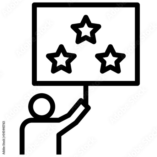 feedback outline style icon