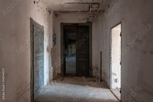 Old abandoned historic brick brewery in Budapest  Hungary