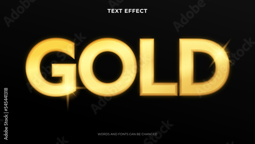 gold color editable text on luxury black background