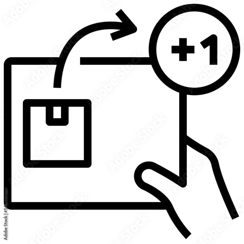 placement outline style icon