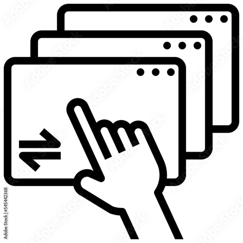 platform outline style icon