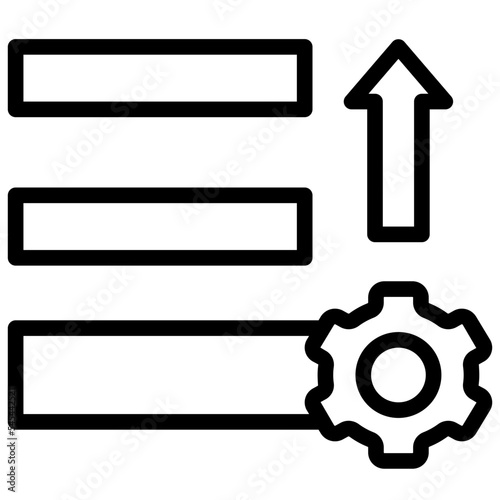 priority outline style icon