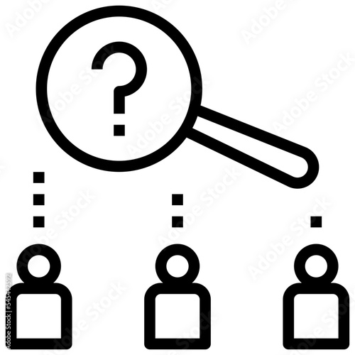 problem outline style icon