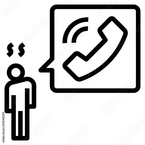 problem outline style icon