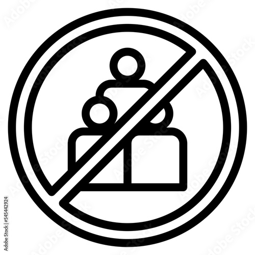 restrict outline style icon