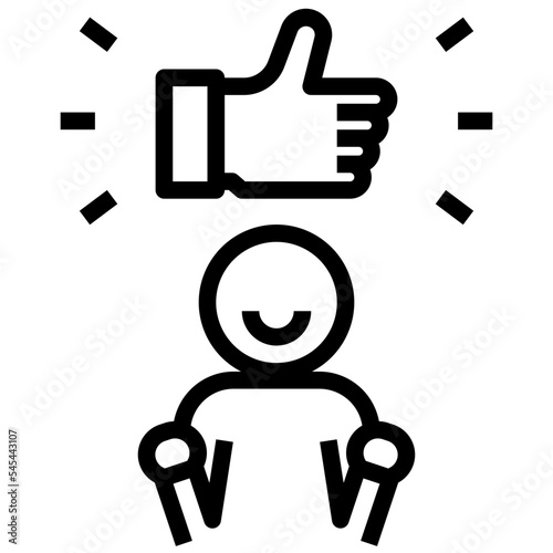 self outline style icon