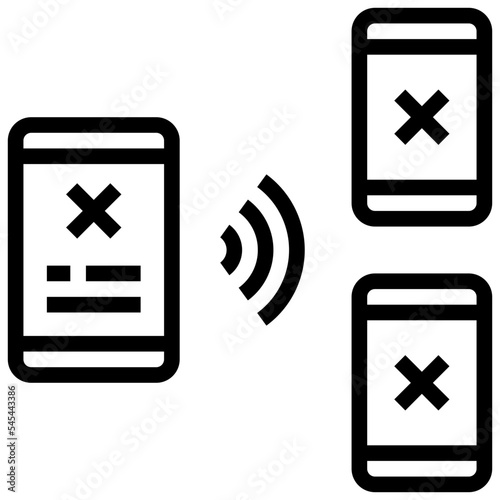 spread outline style icon