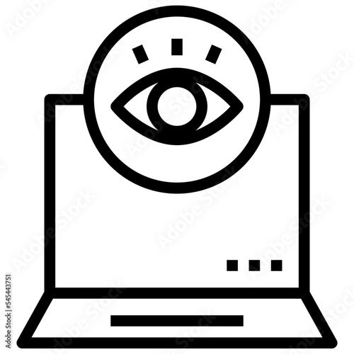 tracking outline style icon