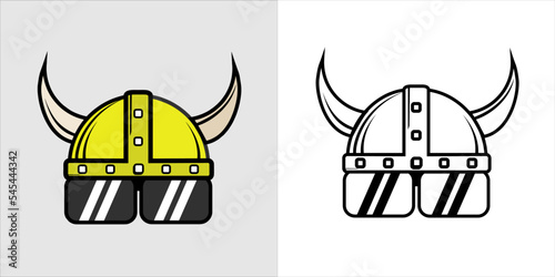 futuristic and modern viking helmet. suitable for websites, game team logos, youtube logos, technology stores (mobile shops, laptops, cellphone accessories), etc