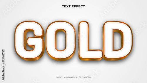 golden text effect template