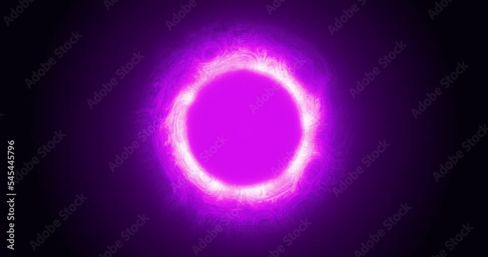 Animation of a glowing energy ball on the horizon of a black hole Animation of a glowing energy ball on the horizon of a black hole