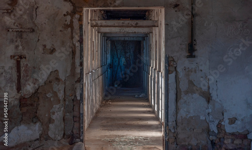 Old abandoned historic brick brewery in Budapest  Hungary