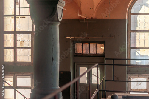 Old abandoned historic brick brewery in Budapest  Hungary