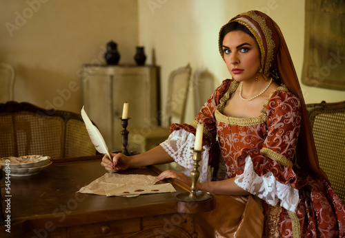 Renaissance woman with French hood