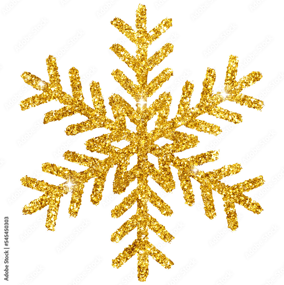 Gold Glitter Snowflake Gold Glitter Snowflake