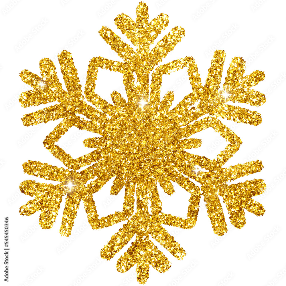 Gold Glitter Snowflake Gold Glitter Snowflake