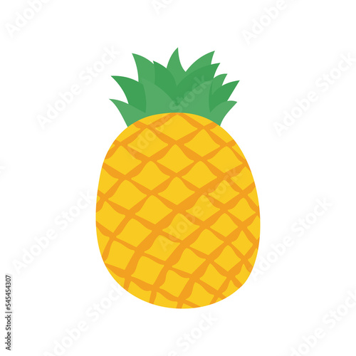vector pineapple Sweet fruit for summer time