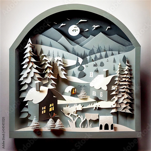 Christmas paper decoration