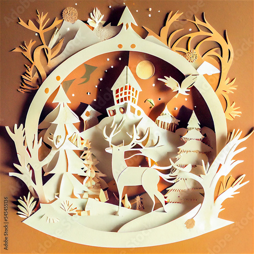 Christmas paper decoration