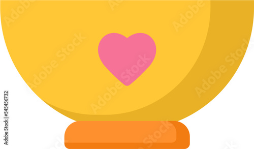 Cute baby bowl icon. baby bowl vector icon with flat design style.