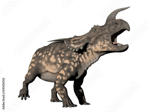 Einiosaurus dinosaur - 3D render © Elenarts