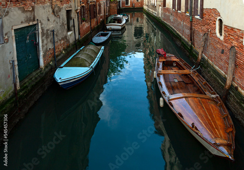 Canals of Venice city with traditional colorful architecture, Italy © Andrey
