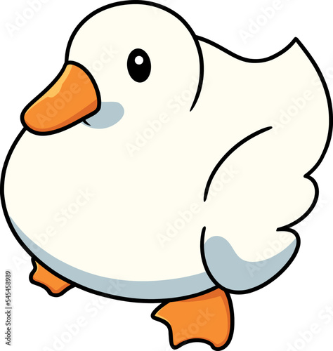 Vertical kawaii vector isolated on a white background