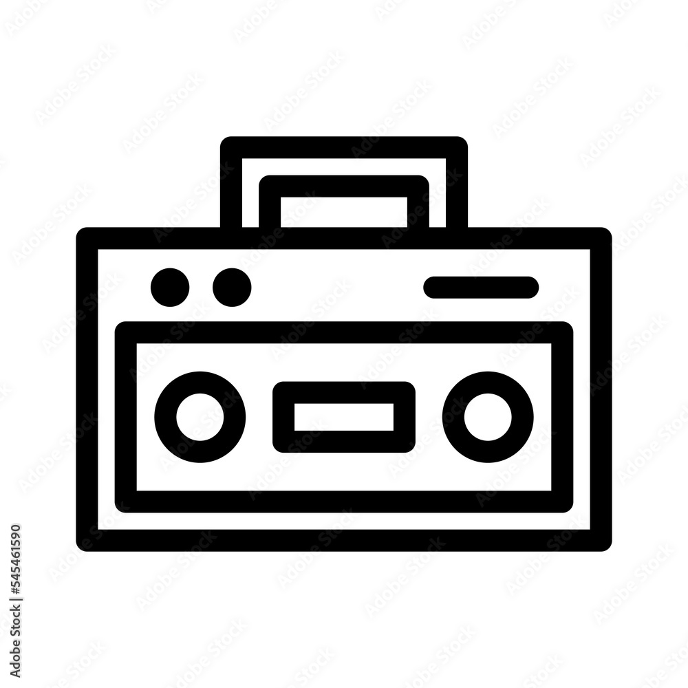 radio line icon illustration vector graphic radio line icon illustration vector graphic