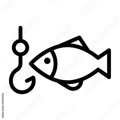 fishing line icon illustration vector graphic